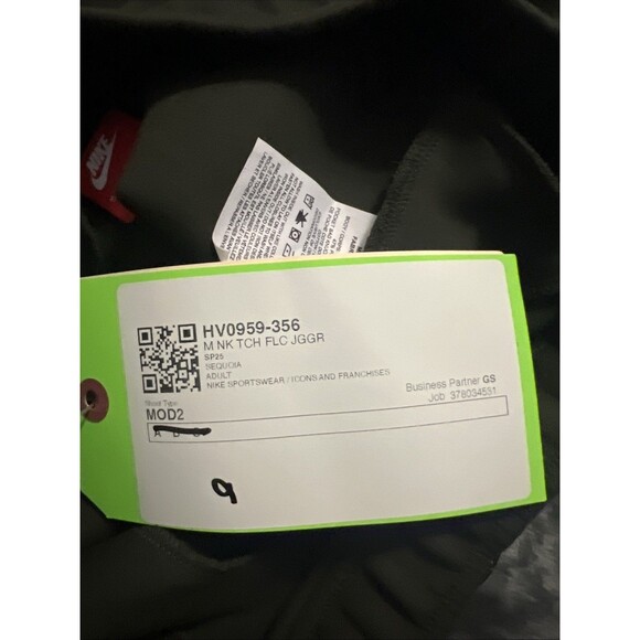 Medium Nike Sportswear Tech Fleece Men's Joggers Pants SAMPLE HV0959-356 - Picture 4 of 11